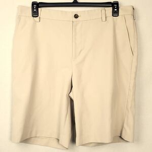🔴IZOD Men's 36 khaki Polyester Shorts